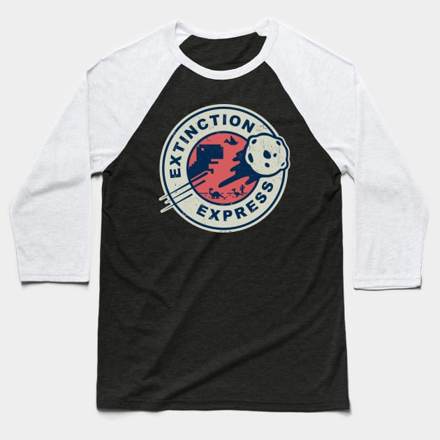 Extinction Express Baseball T-Shirt by inkonfiremx